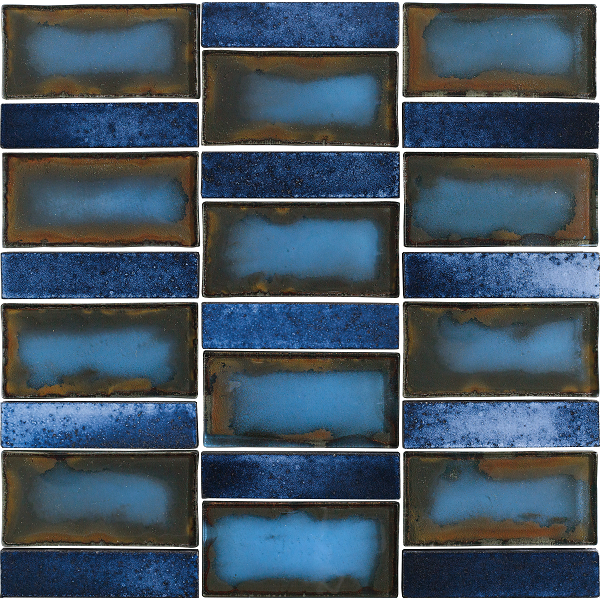 Revestimiento Mosaico enmallado NAGOYA Blue 30x30cm