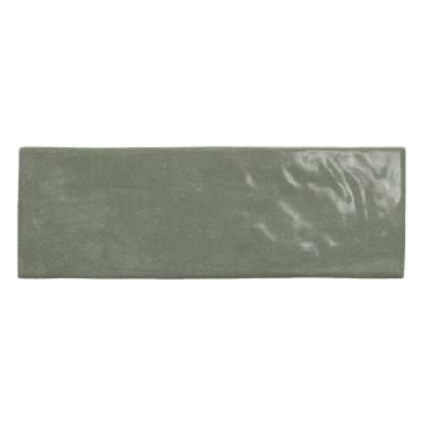 Revestimiento mate Zoe green formato 7,5 x 20 cm.