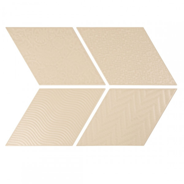 Revestimiento RHOMBUS CREAM 14X24cm Equipe Cerámicas