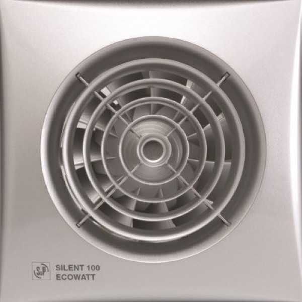 Extractor de baño Silent 100 Helicoidal Silver