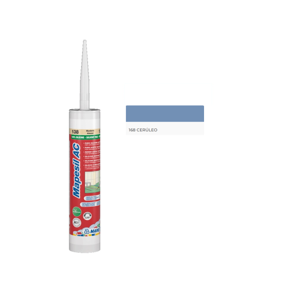 Silicona color Cerúleo 168 MAPESIL AC Mapei