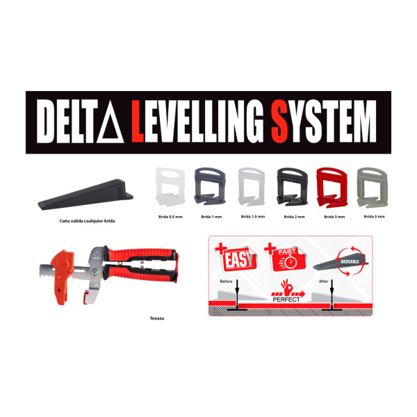Sistema de nivelación DELTA level system Rubi