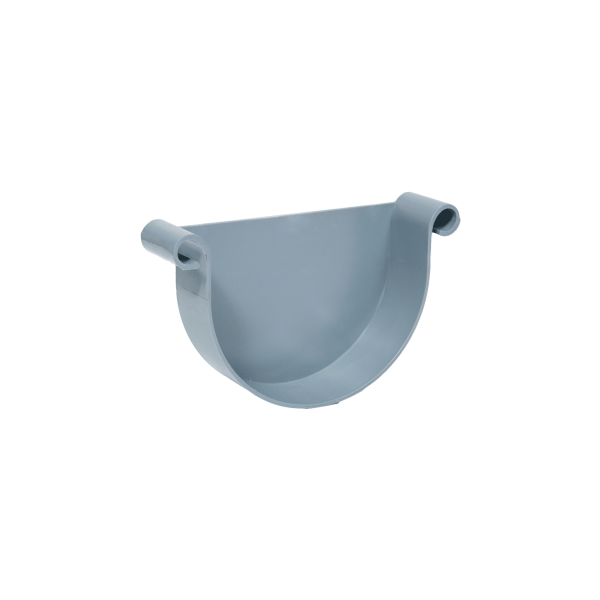 Tapa para Piezas Canalón Circular Doble Voluta PVC Diam. 185mm, Gris