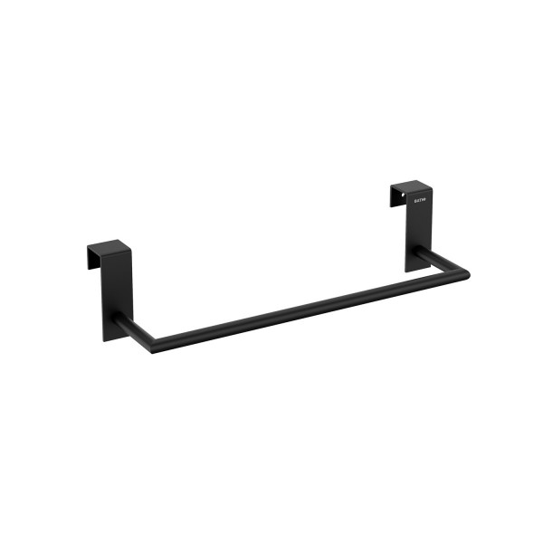 MINKUROW Toallero De Baño, Toallero Adhesivo Negro Montado En Pared Para  Ducha Y Cocina, Toallero Impermeable