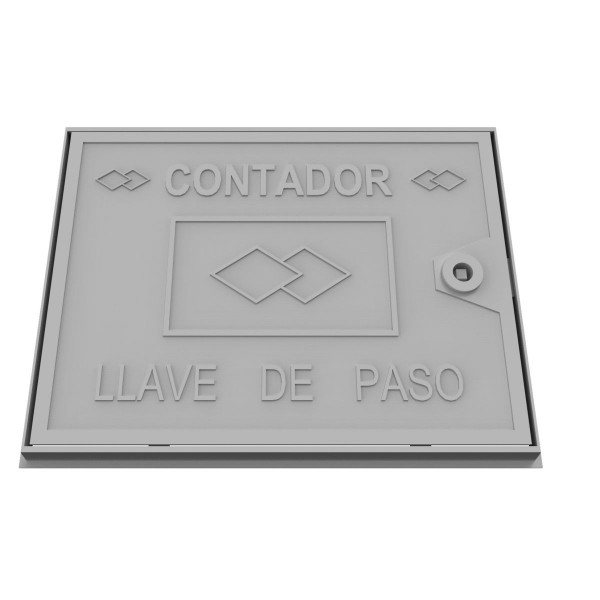 Trampilla de aluminio de pared 530x270mm