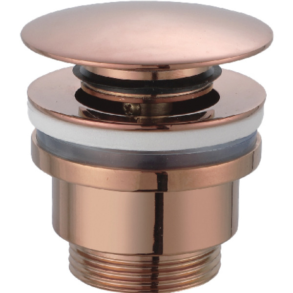 Válvula Click-Clack en Oro Rosa Cepillado para lavabo y bide
