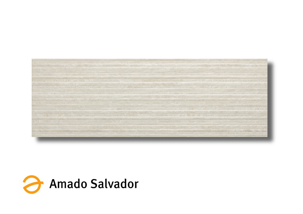 Revestimiento Harvard Beige Satinado 30x90 cm Satinado Pasta Blanca