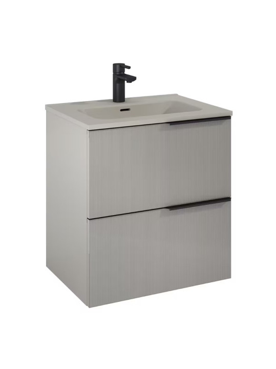 WISH Mueble de baño con encimera 2 cajones Crema Light Cosmic