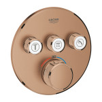 Grifería termostática SmartControl Empotrado 3 Llaves Cobre Grohe