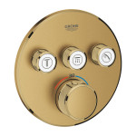 Grifería Termostática SmartControl Empotrado 3 Llaves Oro Grohe