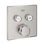 Grifería termostática SmartControl Empotrado 2 Llaves Supersteel Grohe