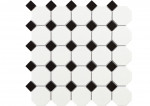 Mosaico enmallado TECH OCTOGON White Matt 30,5x30,5cm