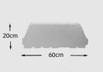Bovedilla Eps Poliestireno Canto 20 100cm Largo x 62cm Entre ejes