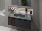 Lavabo rectangular sobre encimera Alpha 101x 46cm de Piedra Sinterizada