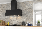 Campana extractora a pared BRETAGNE Negro 90cm, Thermex