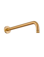 Brazo de ducha a pared de 37cm Oro Cepillado 