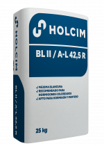 Cemento Blanco Holcim 25KG CEM II B-L 42,5R