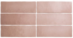 Revestimiento MAGMA CORAL PINK 6,5X20cm Equipe Cerámicas
