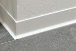 DESIGNBASE-SL Rodapié Blanco 80mm Schluter
