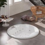 Hidronatur bañera circular 180 cm con asientos Estany