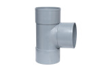 Injerto Simple Hembra-Hembra 87º de 50mm diámetro, Gris