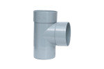 Injerto Simple Macho-Hembra 87º de 110mm diámetro, Gris