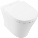 Inodoro a suelo Tulip Tipo Italiano con asiento y tapa caida amoriguada Villeroy&Boch