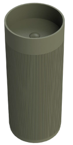 Lavabo 90 cm free standing verde mate