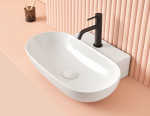 Lavabo sobre encimera Pisa 56x40cm Blanco brillo