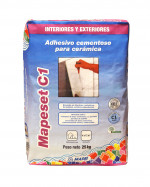 Adhesivo cementoso para cerámica Pasta Roja MAPESET C1 blanco 25Kg
