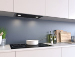 Campana encastrable METZ MINI CRISTAL DISOCIABLE 75cm Negro/inox Thermex