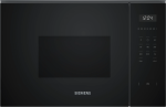 Microondas eléctrico encastrable 60 cm negro, BF525LMB1 Siemens
