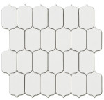 Mosaico enmallado LATERN WHITE GLOSS porcelánico esmaltado