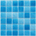 Mosaico vitreo MAR (azul) serie NIEBLA 2,5x2,5 cm en mallas de 33,3x33.3 HISBALIT
