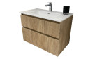 Mueble Lavabo Madera Roble 80cm Sanchis
