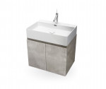 
Mueble de baño suspendido HANG OUT Cemento módulo rectangular + lavabo B&K
