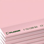 Placa PLADUR de yeso natural 15x1200x3000mm resistente al fuego