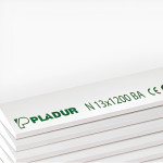 Placa de yeso natural PLADUR 13X1200X2600mm de borde afinado REF. 161307