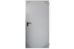 Puerta Multiusos Reversible 800x2050MM Blanco 9010 Con Rejilla De Ventana Con Maneja Negra 