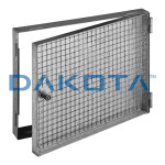 Puerta rellenable y resistente para contador de gas, agua y electricidad