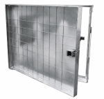 Puerta rellenable y resistente para contador de gas, agua y electricidad