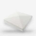 Remate Punta Diamante Blanco 4x25x25cm prensado