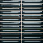 Nairobi Kit Kat Arrow Blue, revestimiento 20 cm con precorte (1,5 x 10 cm) en relieve