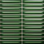 Nairobi Kit Kat Arrow Green, revestimiento 20 cm con precorte (1,5 x 10 cm) en relieve