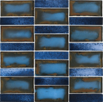 Revestimiento Mosaico enmallado NAGOYA BLUE 30x30cm porcelánico esmaltado