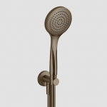 Set de ducha soporte con toma, flexo 150cm y maneral Bronce PVD, Gessi