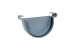 Tapa para Canalón Circular Doble Voluta PVC Diam. 125mm, Gris 