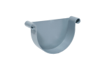 Tapa para Piezas Canalón Circular Doble Voluta PVC Diam. 185mm, Gris