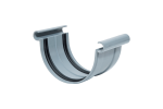 Unión Perfil para Canalón Circular doble Voluta PVC 125mm, Gris