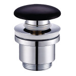 Válvula click clack 6cm negra lavabo